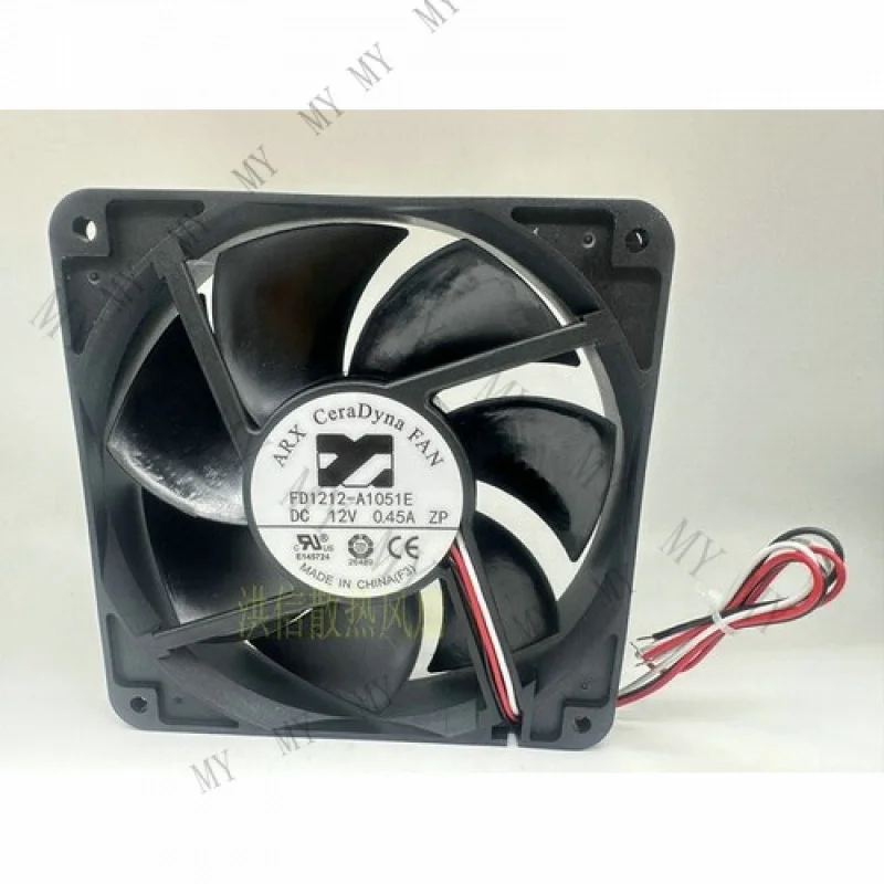 

TT 1 шт. для ARX FD1212-A1051E DC12V 0,45A 12025 120*25 мм 3-проводной охлаждающий вентилятор #