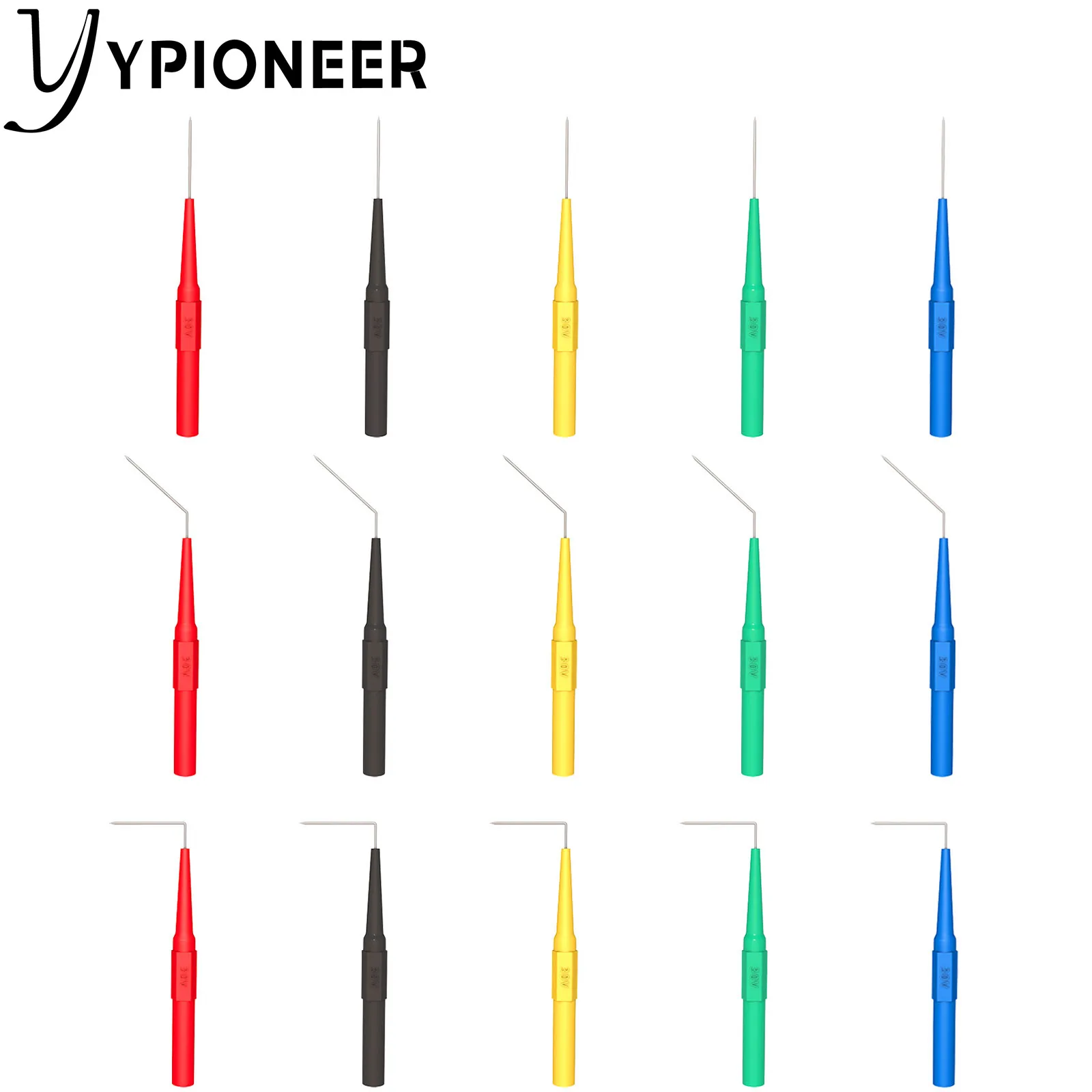 YPioneer P1920B مجموعة التحقيق الخلفي 30 قطعة الموز التوصيل إلى النحاس التمساح كليب موصلات اختبار السيارات مجموعة لتشخيص إصلاح السيارات