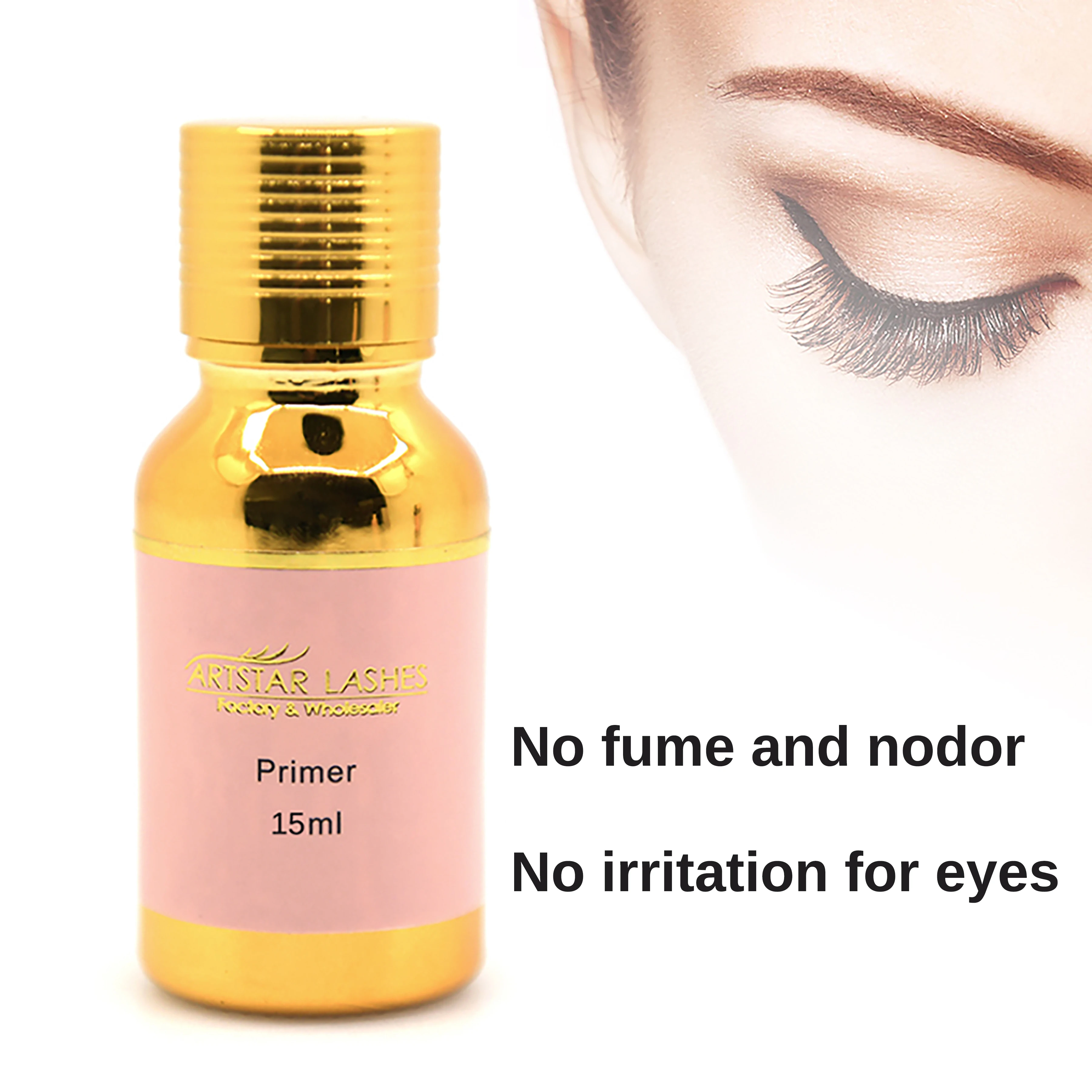 ARTSTAR 10ml/15ml Primer Eyelash Extension Clear Color Professional Fixing Agent Adhesive Lash Primer For Makeup