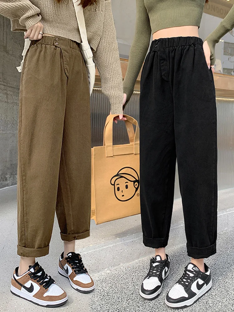 Pants for Women's Spring and Autumn 2023 New High Waist Slim Lantern Pants for Small  Workwear Pants