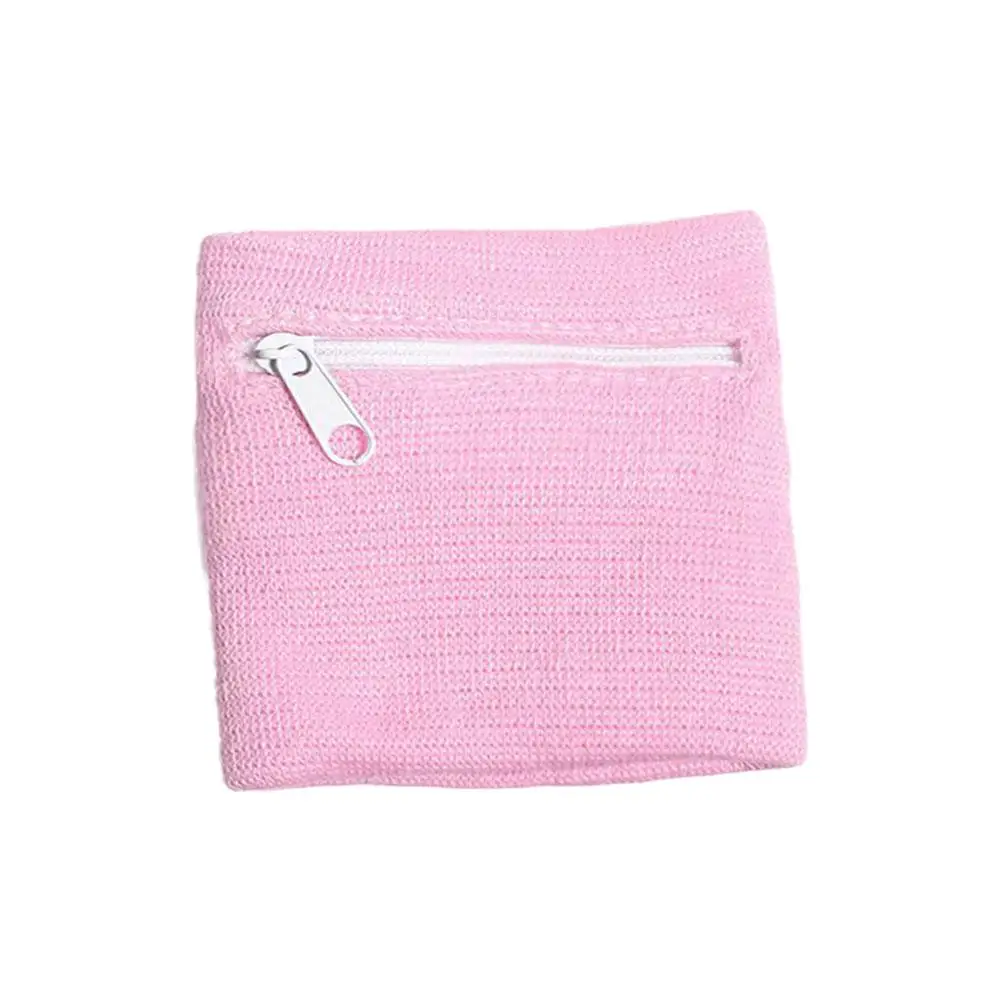 Muñequera deportiva con cremallera para hombre y mujer, monedero con cremallera, banda para el sudor, bolso de almacenamiento para brazo, tarjetas,