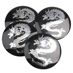 4Pcs 56mm Wolf Dragon logo Car Wheel Center Hub CapsStickers for Ford Mercedes w212 Volkswagen golf Honda BMW FIAT Volvo KIA