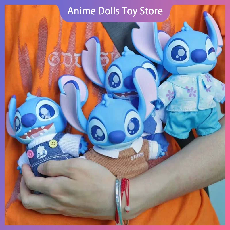 

Genuine Disney Stitch Dress Up Show Series Blind Box Cute Trendy Doll Cartoon Backpack Bag Key Chain Pendant Toy Collection Gift