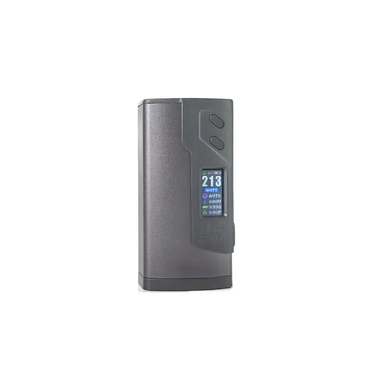 Autêntico Sigelei 213 FOG 213W Caixa Mod 5 ~ 213W Suporte Vape Tanque de 0,1-3,0ohm Alimentado por Dual 18650 Auto Smart Curve Output E Cigs