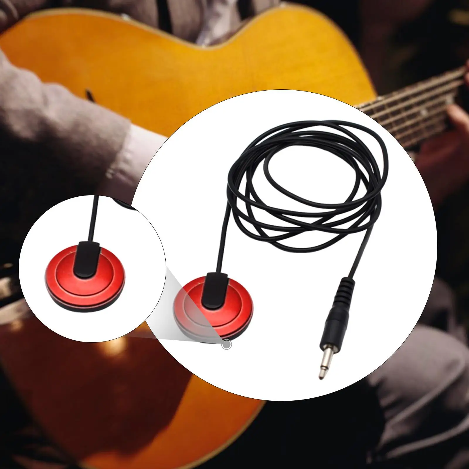 Micro de guitare acoustique piézo-électrique, installation facile, remplacement de Microphone pour Instrument de musique, violon, Banjo, ukulélé