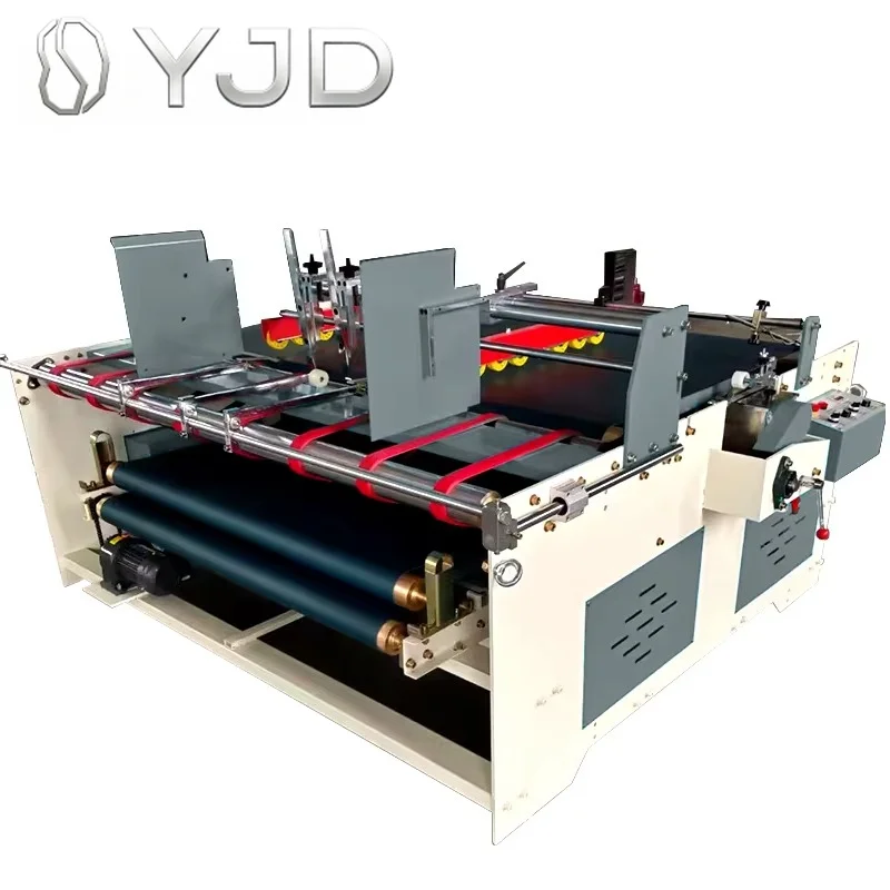 Semi Automatic Pressure Type Carton Box Folding Gluing Machine for Corrugated Box