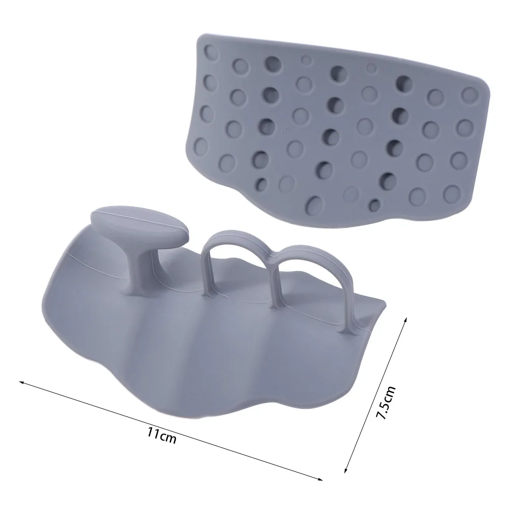 زوج واحد من مقوي قبضة السيليكون، مدرب قوة اليد، خفيف الوزن، قبضة الجمباز، تمرين الأصابع