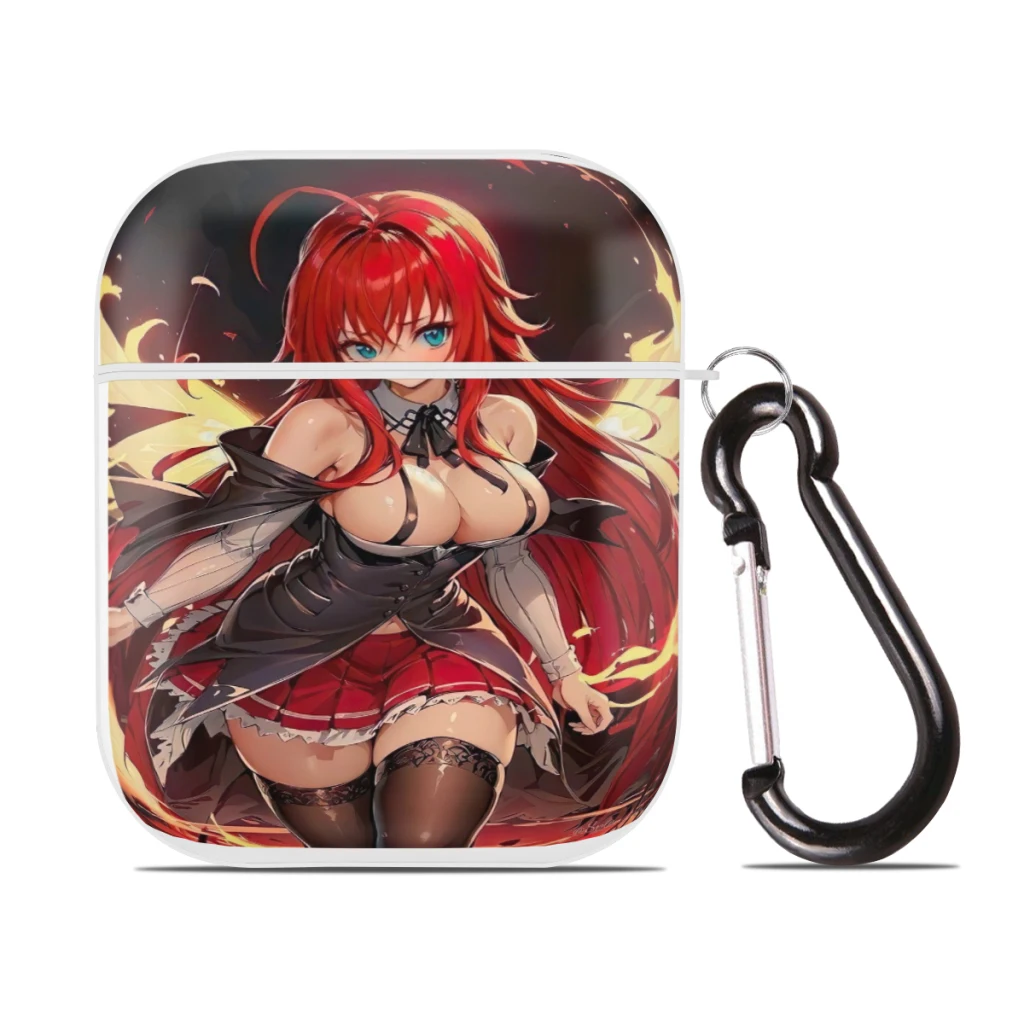 

Hard PC Protective Cover with Buckle, Compatible with Apple AirPods 2nd 1st Generation Charging Case, Anime swimsuit girl