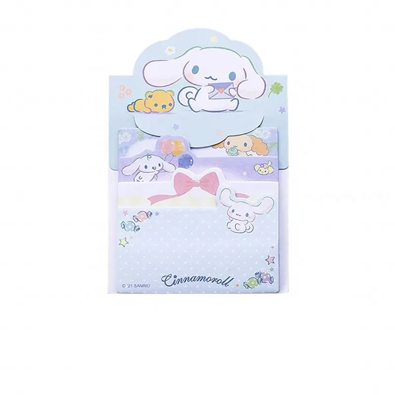 Cartoon Sanrio Sticky Notes Anime Kuromi Cinnamoroll Mymelody Hellokitty Figure Student Stationery N Times Posted Message Book