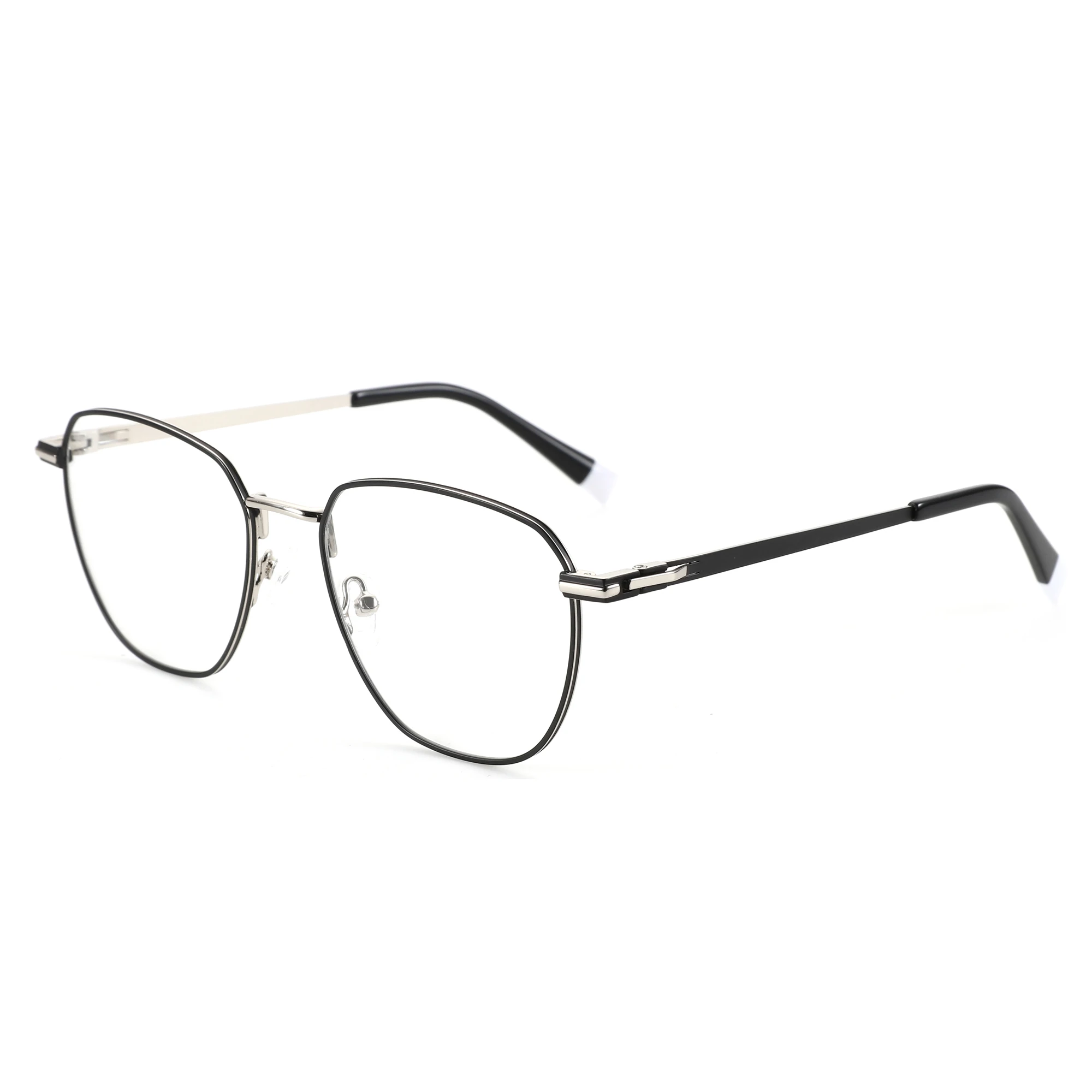 BLUEMOKY Trendy Round Progressive Prescription Glasses High-quality Metal Photochromic/Myopia Optical Eyeglasses for Unisex