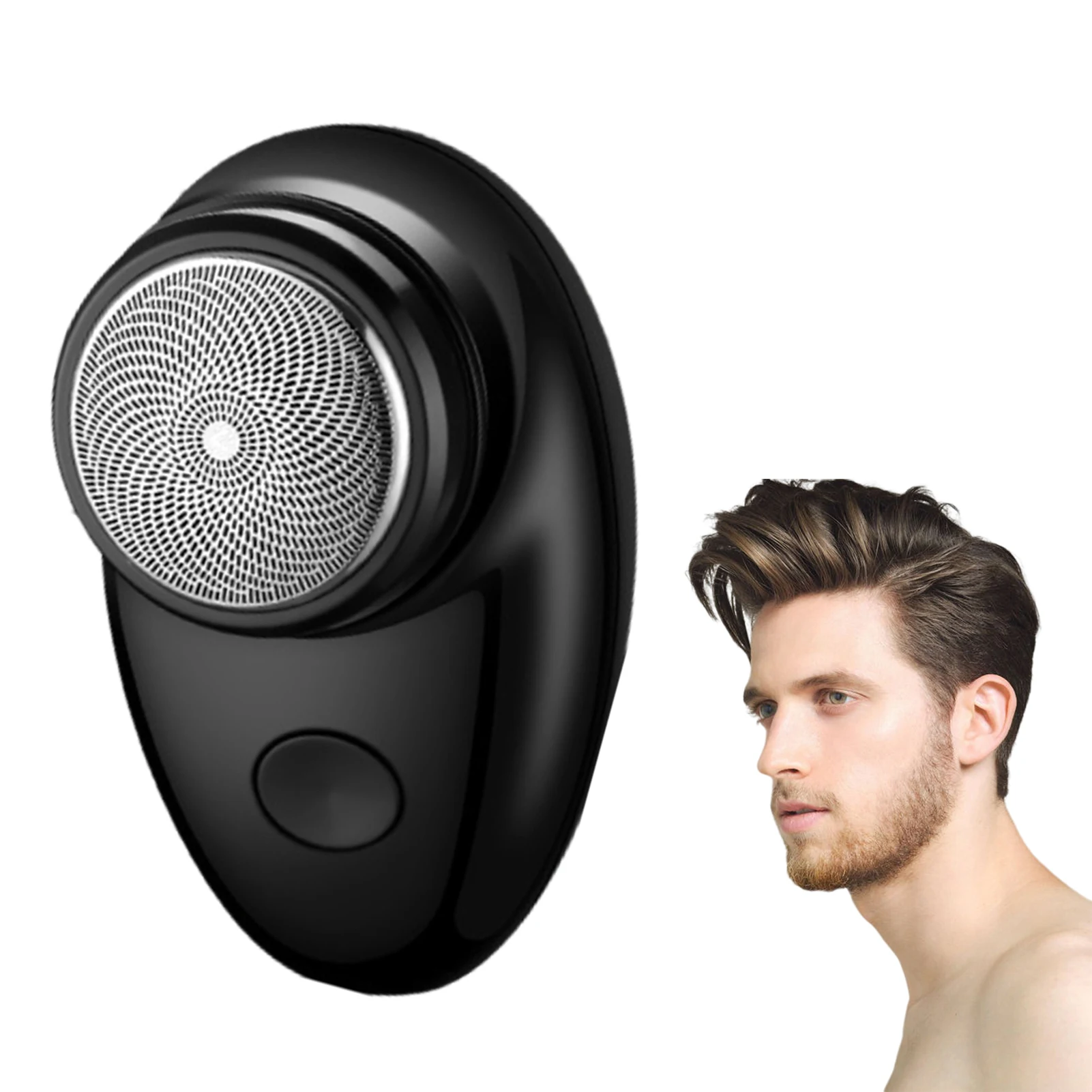 Rechargeable Electric Shaver Compact for Travel Mini Portable Razor Floating Head Men's Grooming Kit Durable Lightweight