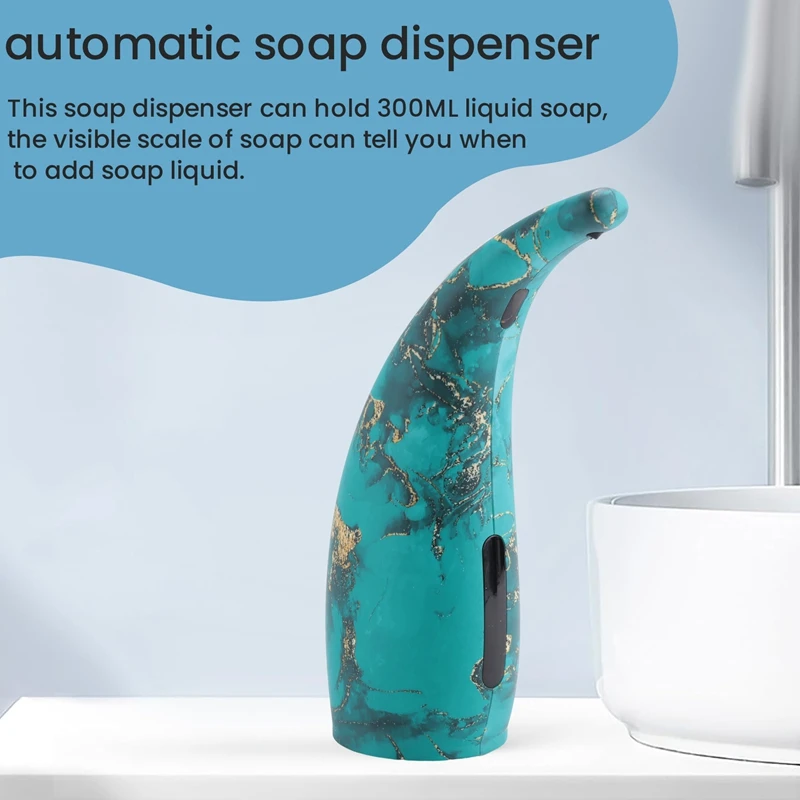 

Автоматический дозатор мыла на 300 мл, бесконтактный электрический автоматический дозатор мыла с датчиком, дозатор жидкости для ванной комнаты-A73P
