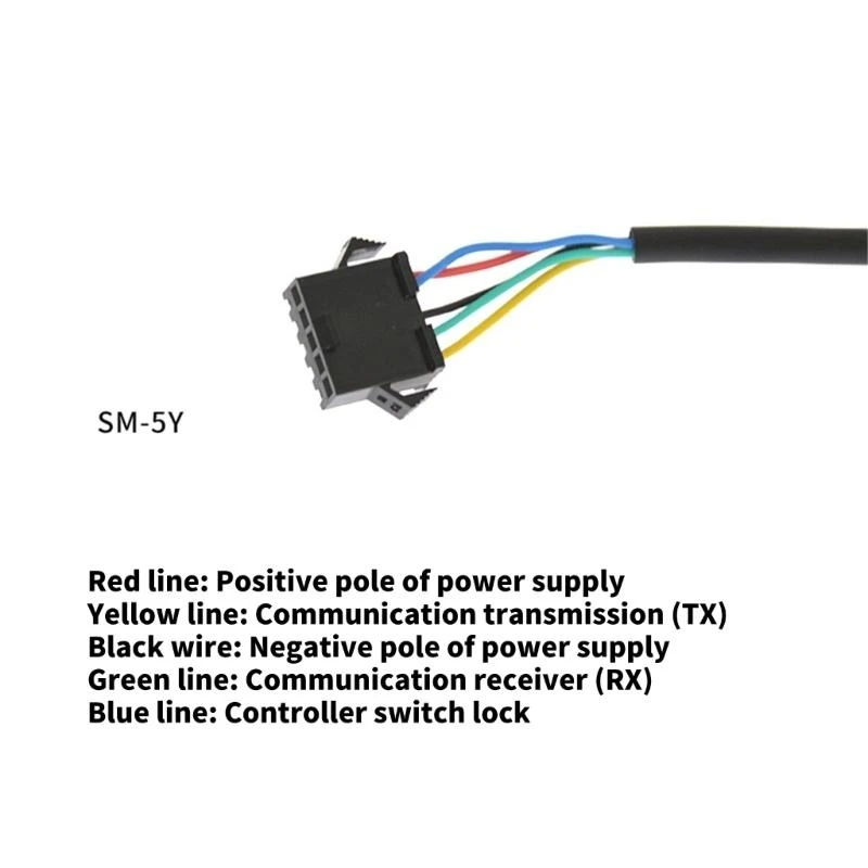 J0MB EN06 Electric LCD Display Meter Compatibility with 24V 36V 48V 5Pin Wiring for Mountain Bikes and Scooters