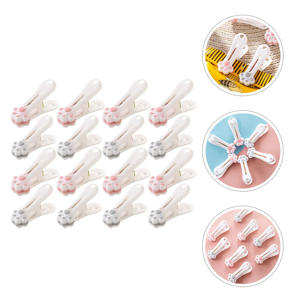 

24Pcs Cartoon Windproof Quilt Clamps Clothes Drying Clips Strong Break Resistance Practical Housewarming Gift Quilt Clamp