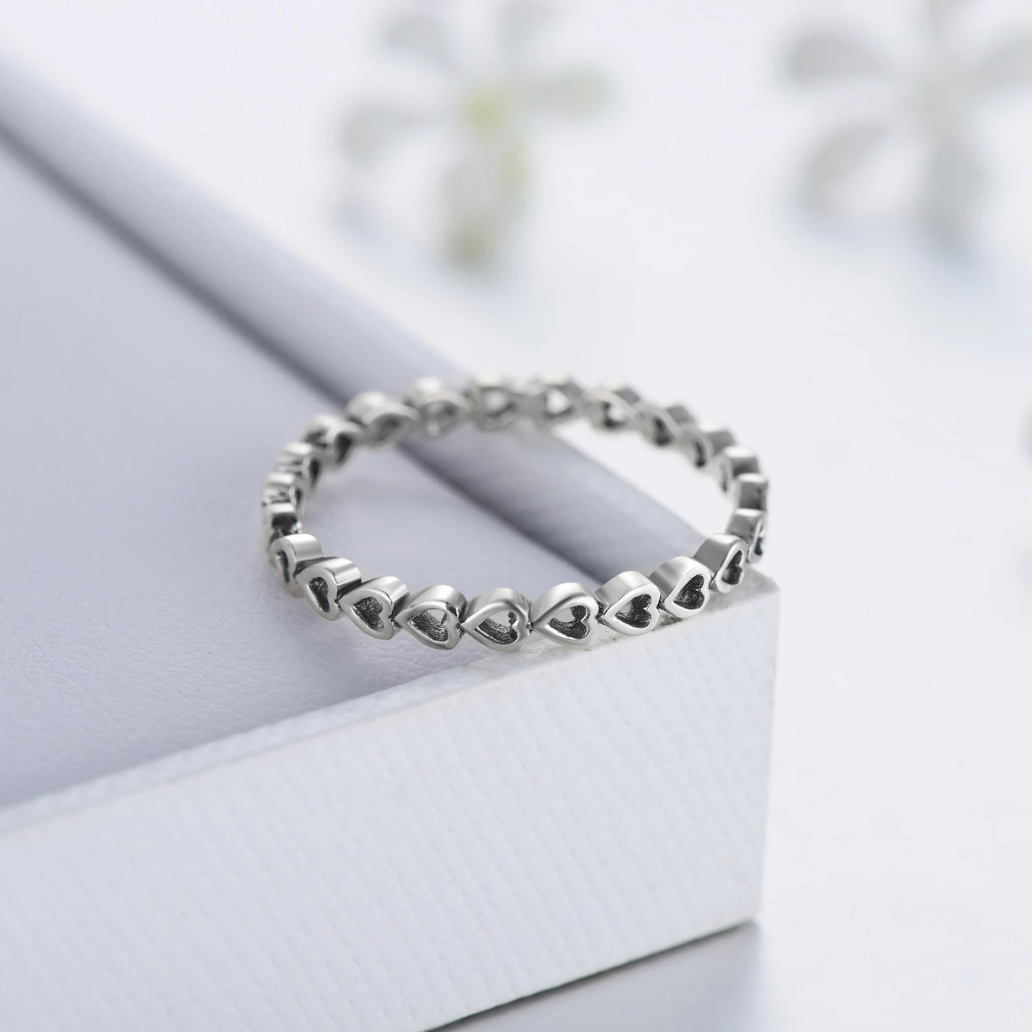 Top Quality Authentic Luxury 100% Real 925 Sterling Silver Stackable Ring Clear Cubic Zirconia Fine Wedding Jewelry For Women