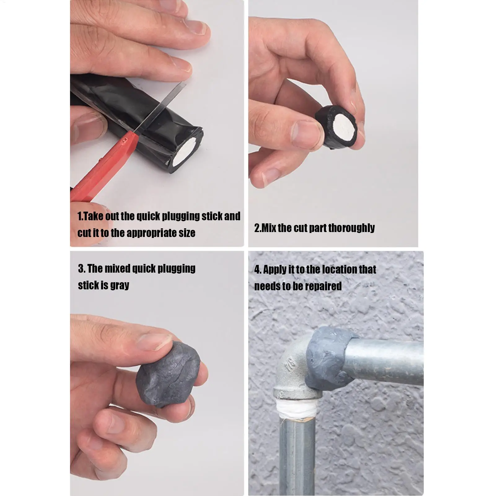 40 مللي/120 مللي الايبوكسي المعجون عصا الصلب إصلاح سريع الايبوكسي الغراء المعادن ABS الزجاج السيراميك متعددة التطبيقات الشقوق إصلاح ملء