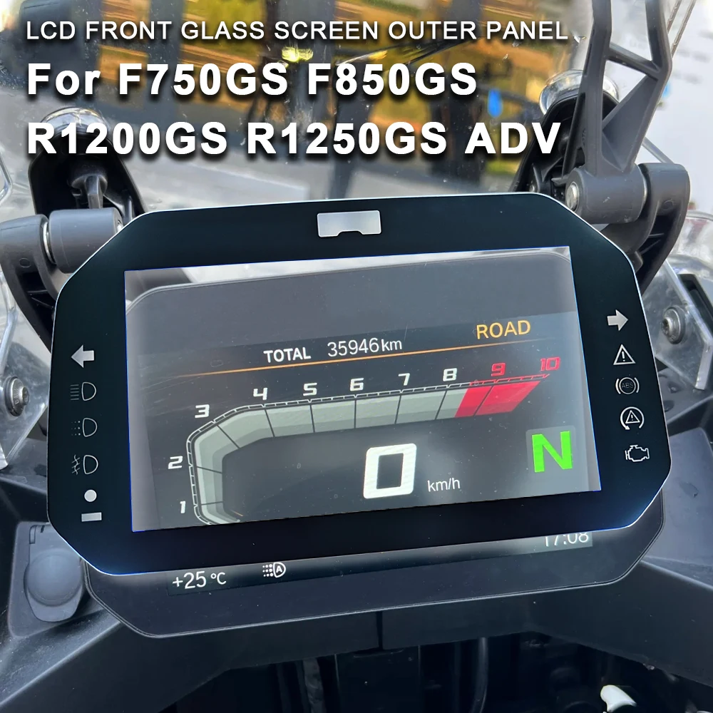TFT LCD Front Glass Screen Outer Panel For BMW R1200GS R1250GS ADV S1000RR S1000XR F750GS F850GS C400GT Motorcycle Accessories