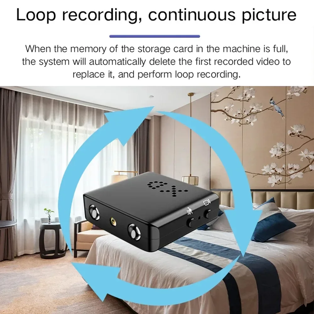 XIAOMI Mini caméra 4K Full HD WiFi caméra IP détection de mouvement Vision nocturne sécurité maison intelligente vue à distance petite caméscope