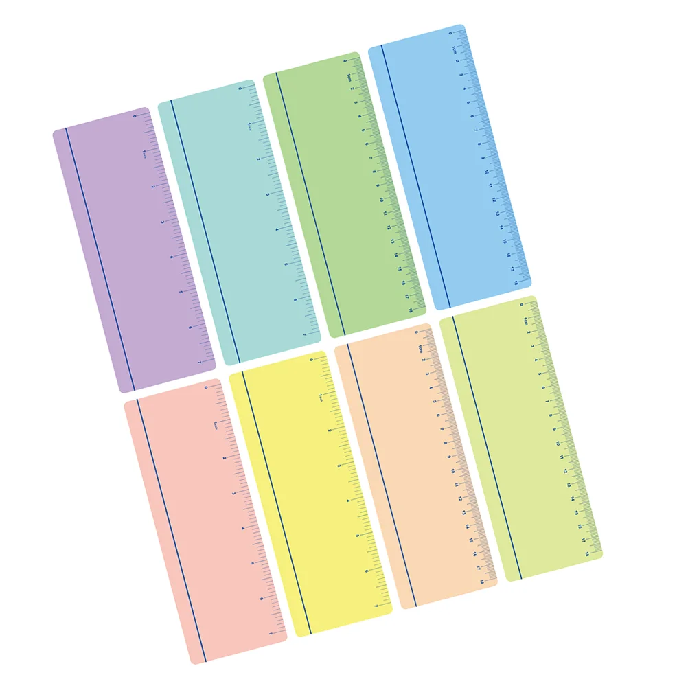 8 PCS Color Reading Strip Teaching Ruler Line Readers for Dyslexia Small Rulers Bookmark Dyslexic Tools Kids Child