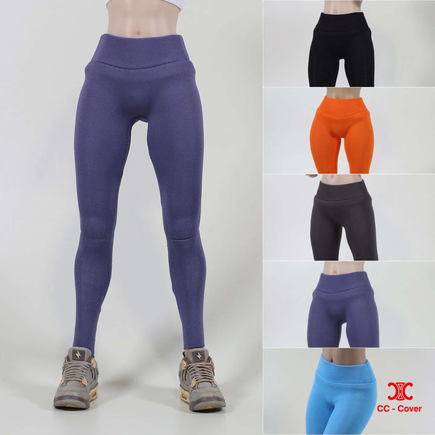 

DMTOYS JZ801 1/6 Tight Sport Yoga Pants High Elasticity Shark Pants Clothes Model Fit 12'' Female Soldier Action Figure Body