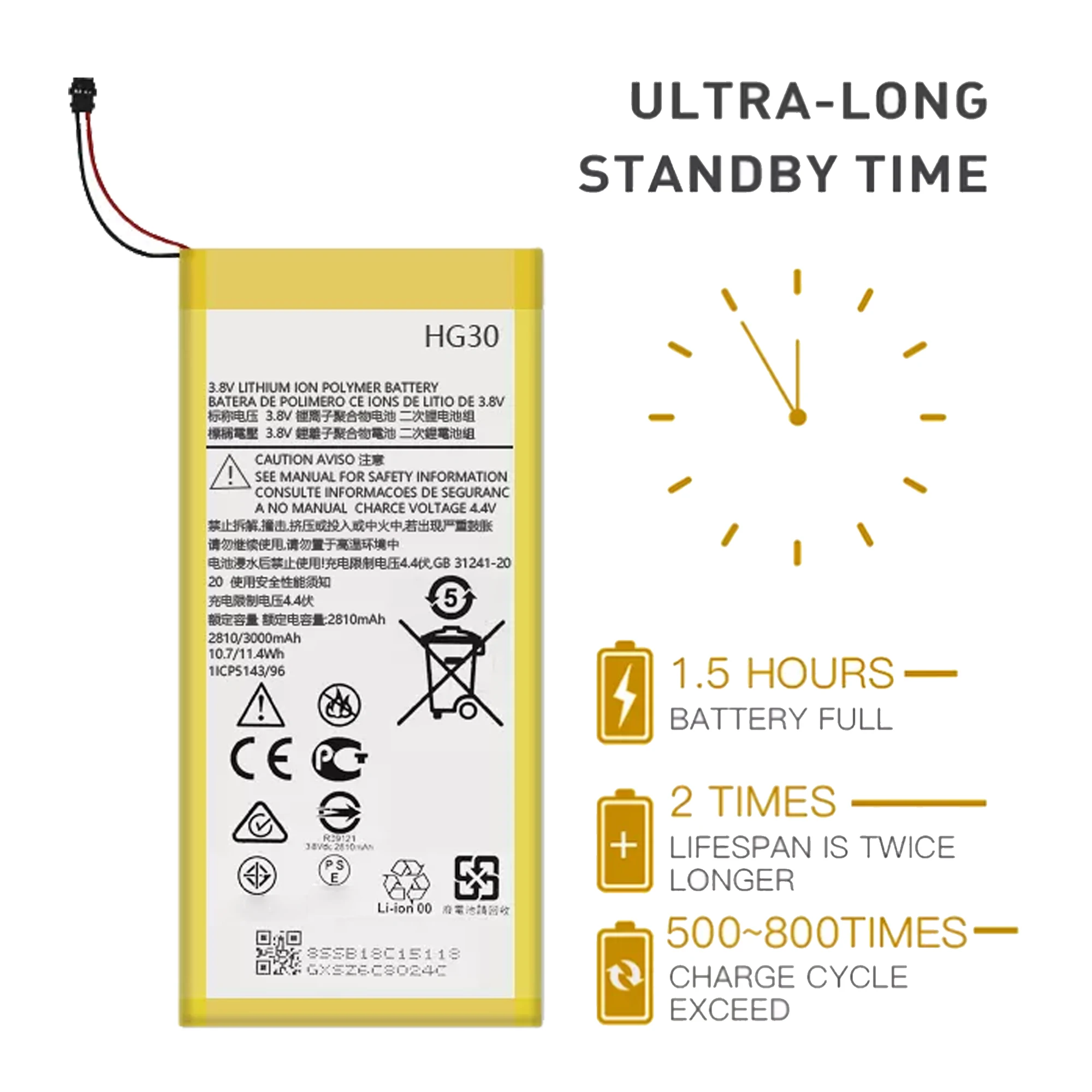 HG30 Battery For Motorola Moto G6 XT1925-6 Battery Replacement Repair Part Original Capacity Mobile Phone Batteries Bateria