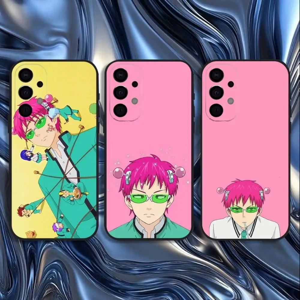 

Anime The Disastrous Life Of Saiki K Kusuo Phone Case For Samsung S25,S24,S21,S22,S23,S30,Ultra,S20,Plus,Fe,Lite,5G Black Cover
