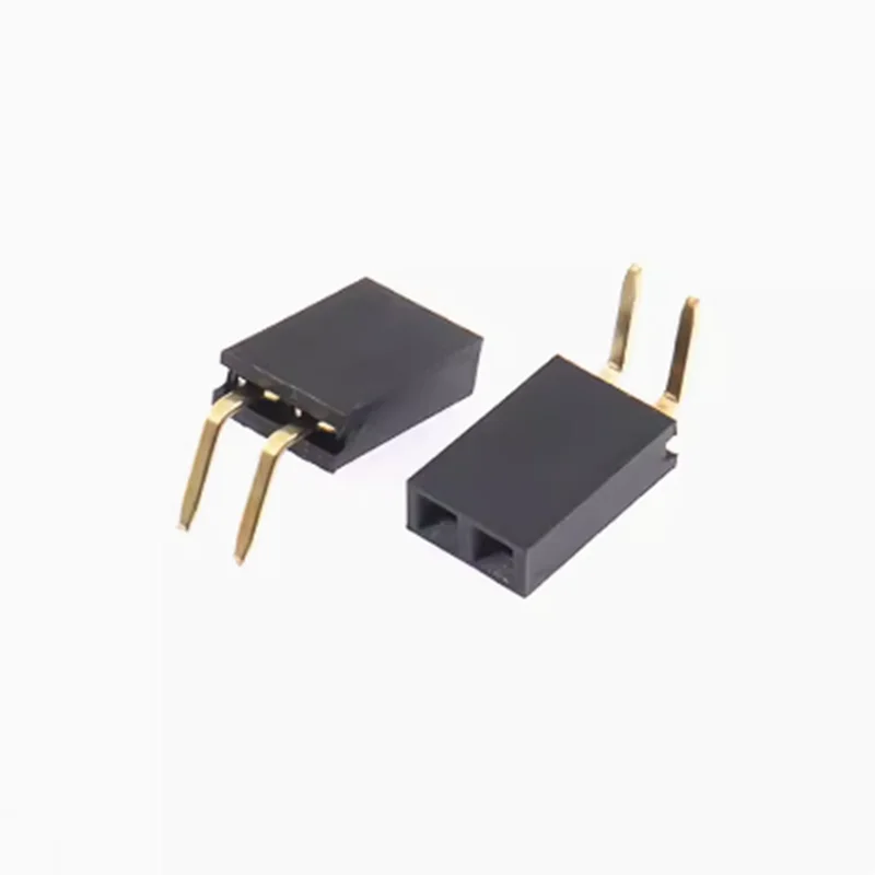 10pcs 1X2/3/4/5/6/8/10/40 Pin Single Row Right Angle Female Pin Header 2.54mm Pitch Strip Connector Socket