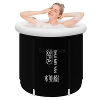 Household Adult Ice hot Bath Inflatable Bathtub Creative Folding Portable Bathtubs Baby Large Bath Barrel Body Bath Hot Tub Z