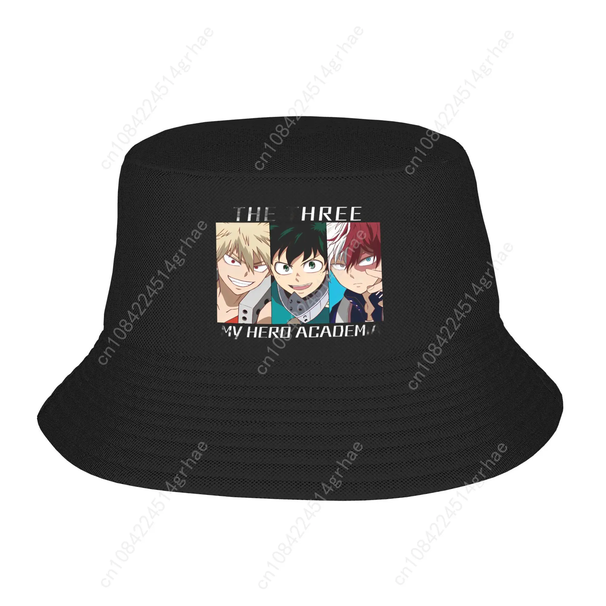 My Hero Academia Bucket Hats Headwear Stuff Boku no Midoriya Deku Katsuki Anime Manga Fishing Fisherman Hat for Women Ispoti Hat