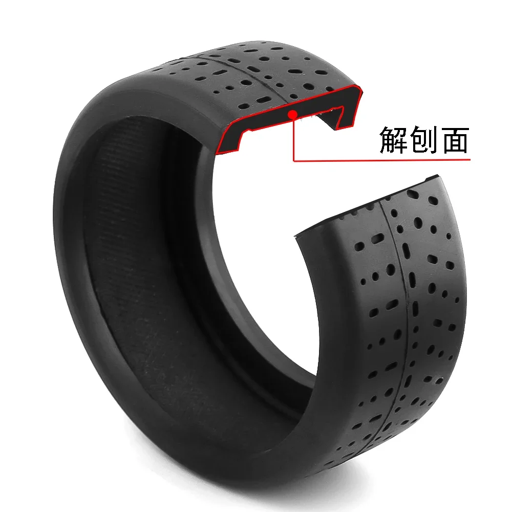 4 قطعة 102x45 مللي متر المطاط الإطارات السوداء ل Arrma 1/7 مخالفة جناية لا حدود لها RC ترقية السيارة-17 مللي متر عجلة عرافة الإطارات #5