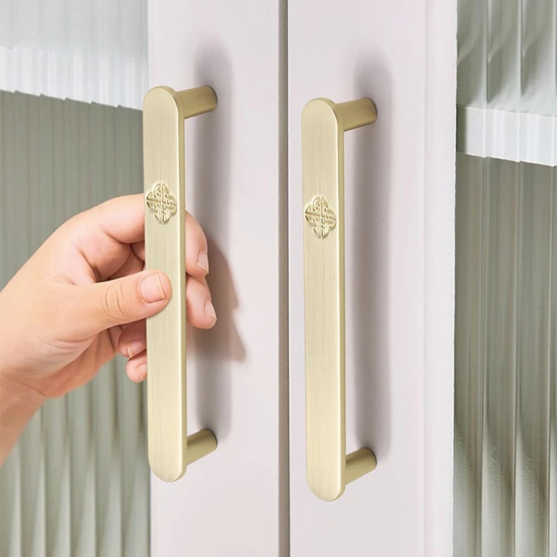 New Chinese Style Handles for Furniture Special Pattern Handles for Cabinets and Drawers Bedroom Wardrobe Dresser Drawer Handles