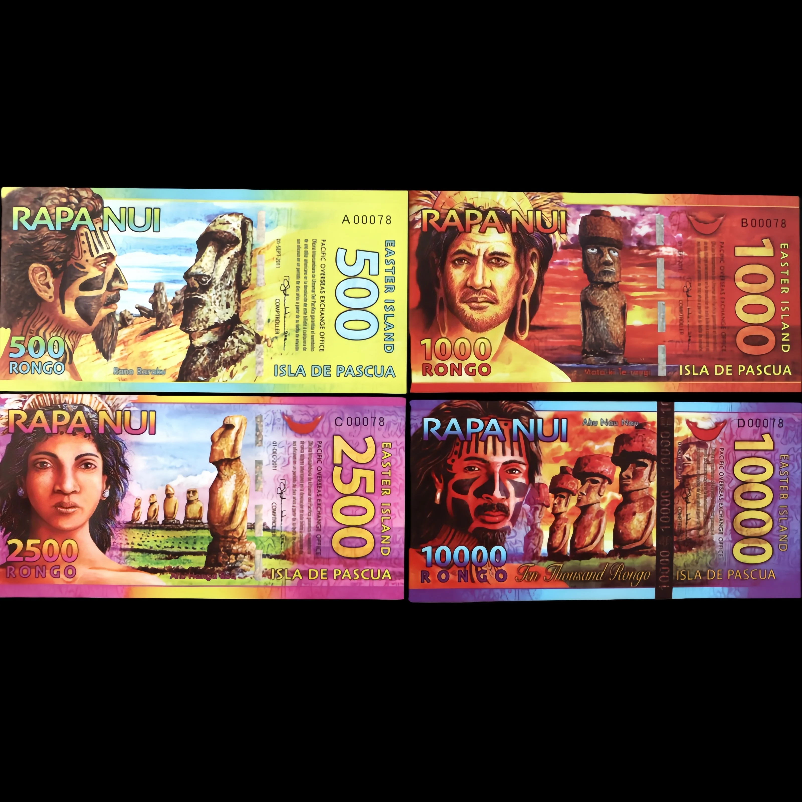 4Pcs Easter Island … - image