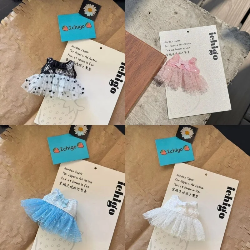 

New Arrival For Labubu 4.0 The Pin For Love Vinyl Doll Pendant Mesh Dress Doll Clothing Outfit Replace Decoration Girl Gifts