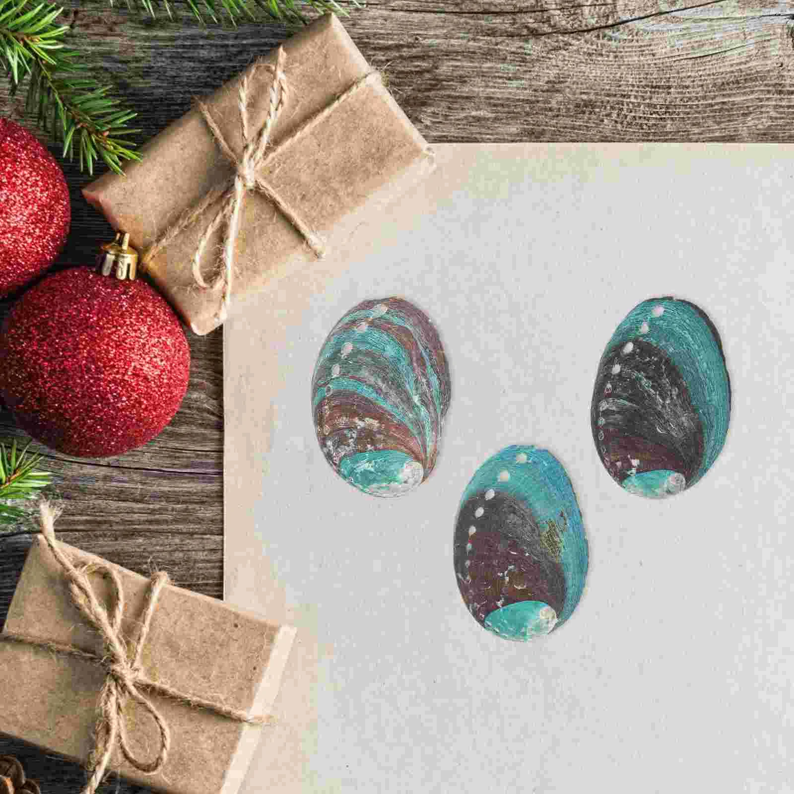 

3pcs Abalone Decor 8 10cm Natural Shell Smudge Bowl for Burning Shell Holder Sage Offering Holder nament Decor