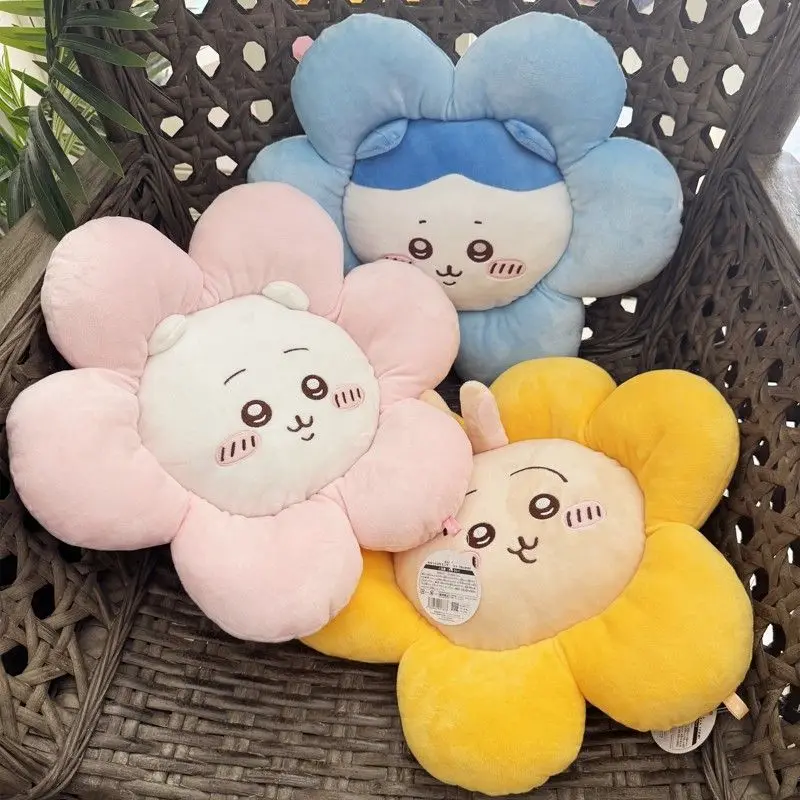 เบาะรองนั่งการ์ตูนน่ารัก Chiikawas MINISO ลาย Usagi Hachiware สำหรับเด็กนักเรียน เบาะรองนั่งแบบหนา ของขวัญสำหรับเด็กผู้หญิง