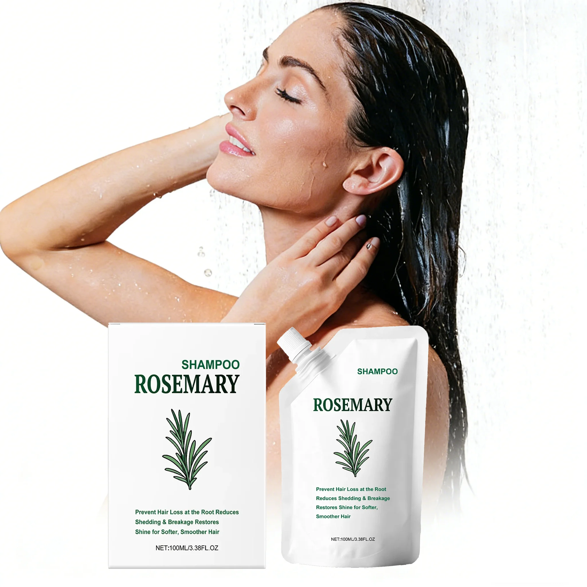 Hair Strengthens Shampoo Reduce Hair Loss Deep Cleansing Dandruff Scalp Oil Repair Weak Brittle Hair Rosemary Growth Shampoo
