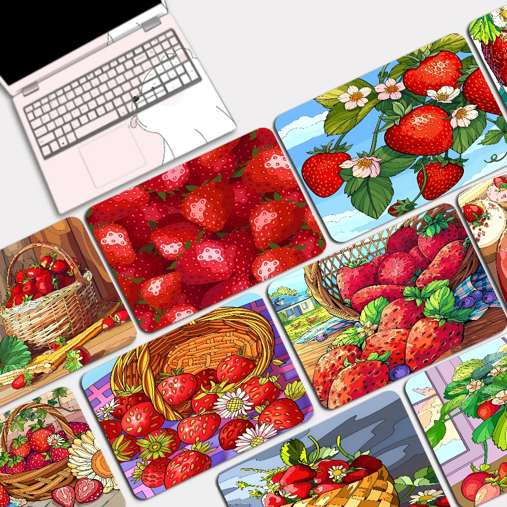 

Cute Japense Strawberry Mousepad Anti-Slip Gaming Mouse Pad Gamer Desk Mat Keyboard Pad Decoration Mause Pad Office Accessories