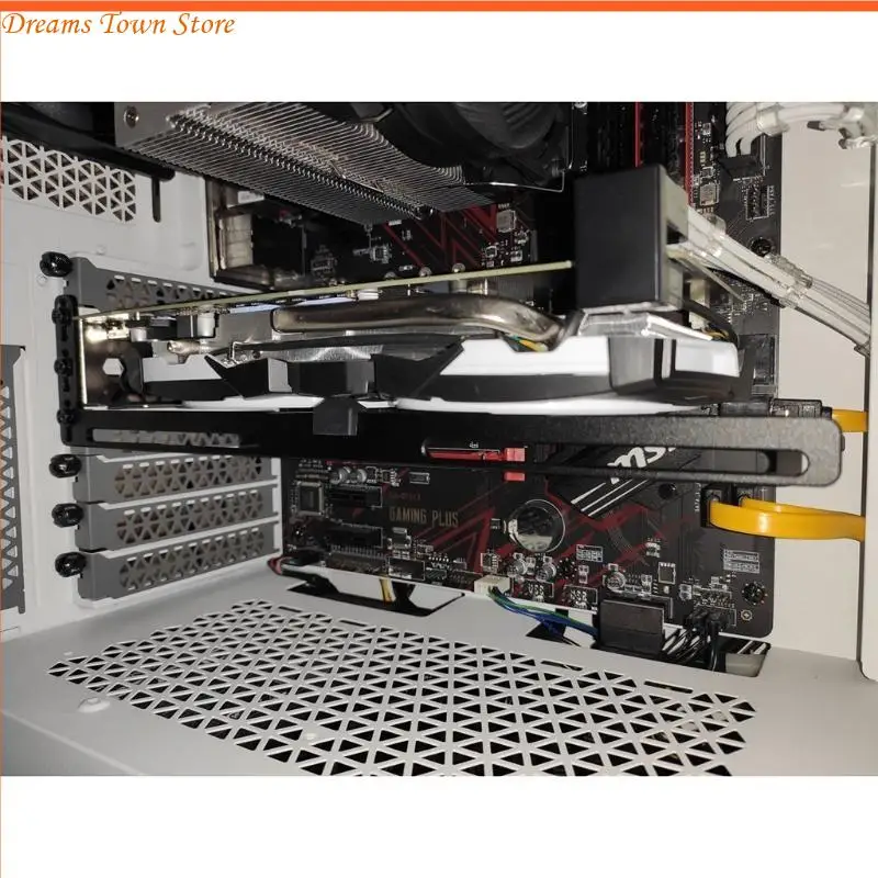 

HX6A Universal Aluminum Graphics Card Support Frame GPU Brace L-shaped Cooling
