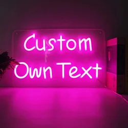 Custom Neon Sign Personal LED Letter Neon Light DIY Private Logo Wedding Bedroom Neon Led Sign For Birthday Party