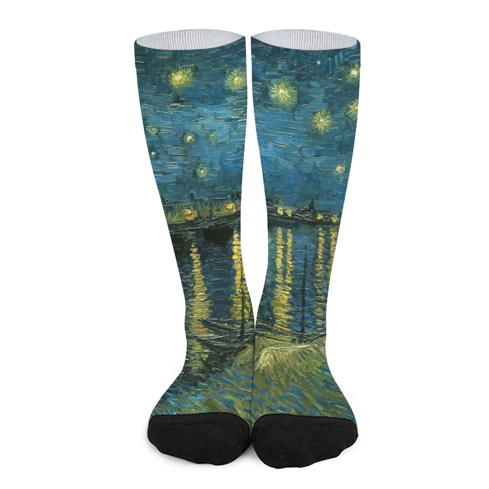 

Starry Night over the Rhone by Vincent van Gogh Painting Socks heated socks Rugby Heating sock