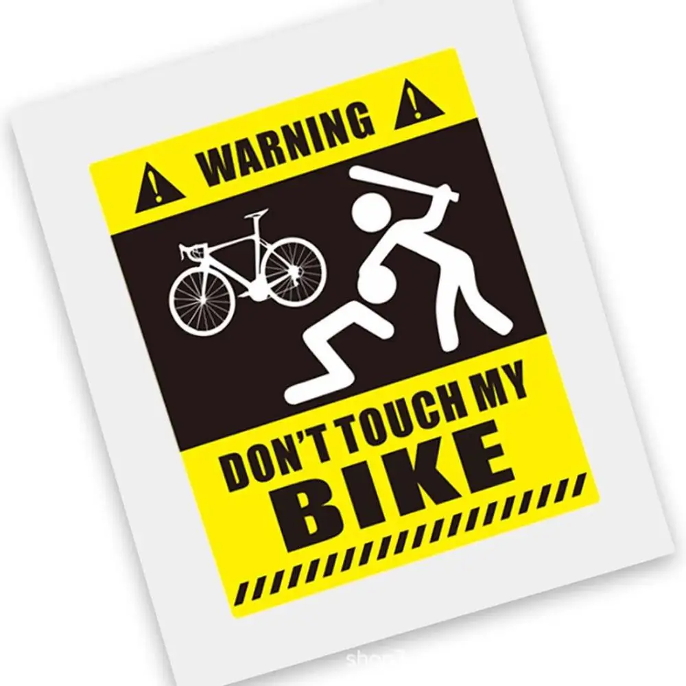 Waterproof Car Accessories Frame Sticker Road Bike Don't Move My Bike Bike Mountain Bike Sticker