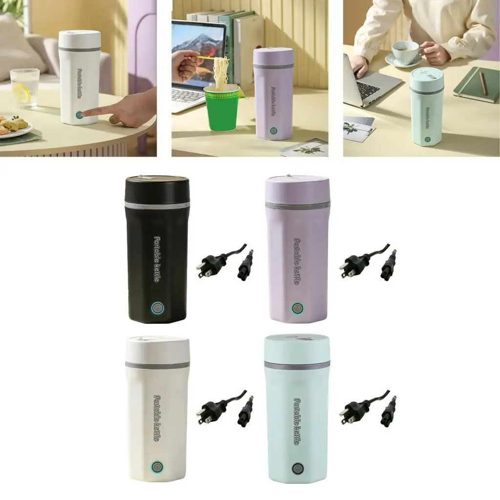 Portable Electric Tea Kettle Office Hot Water Bottle Multifunctional Portable Electric Kettle for Traveling Office Parties