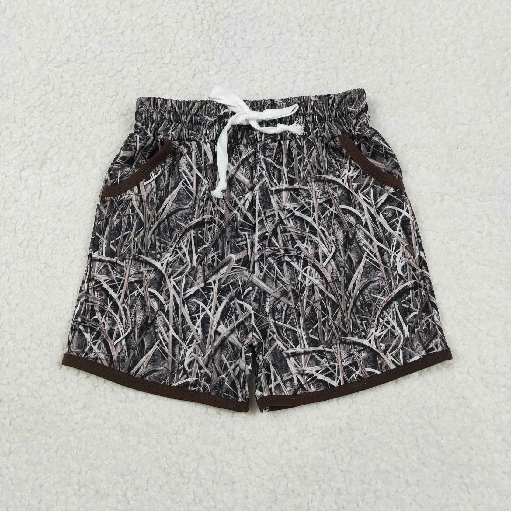 

Wholesale Kids Wear Boys Children Toddler Elastic Clothes Baby Boy Pockets Summer Camo Pattern Shorts Leaves Clothing