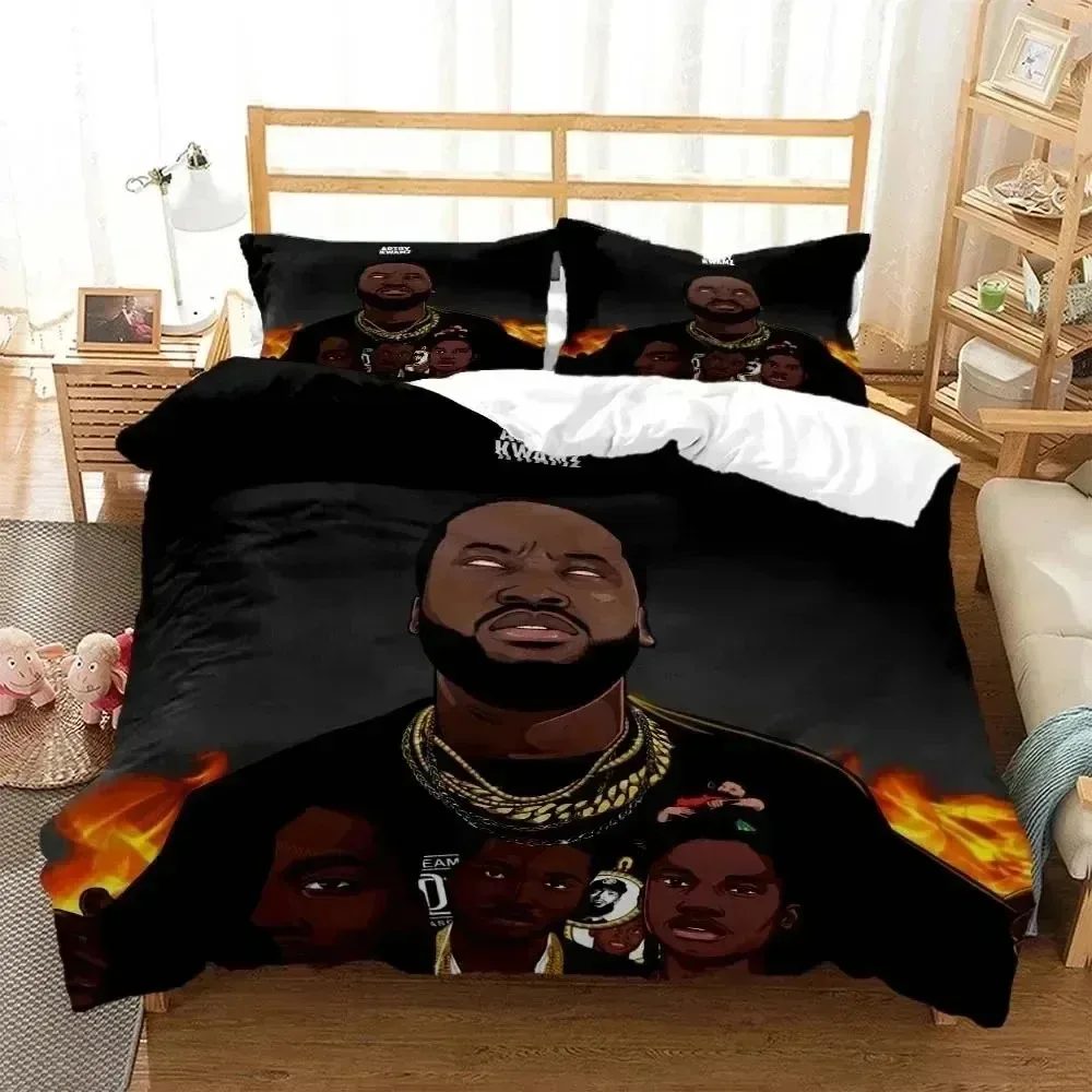 

Hip Hop Rapper Bedding Set Boys Girls Twin Queen Size Duvet Cover Pillowcase Bed Kids Adult Fashion Home Textile