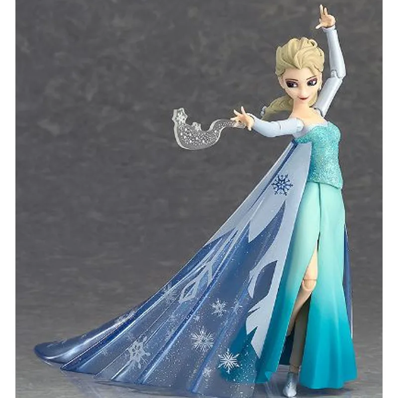 맥스 팩토리 오리지널 피그마 308 엘사 & 올라프 145mm 애니메이션 액션 피규어 소년용 장난감 크리스마스 선물 수집용 모델 장식품