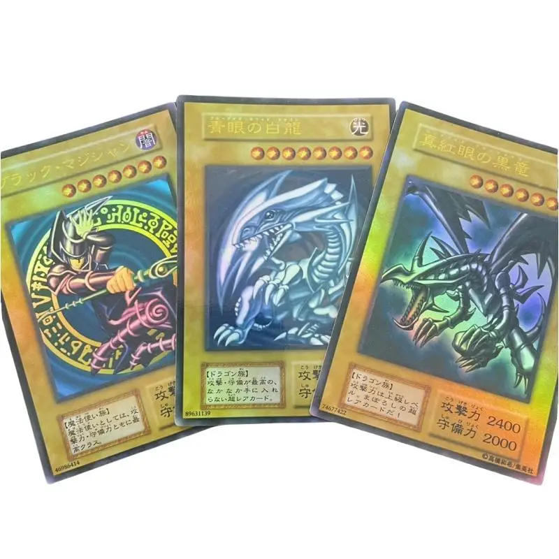 Yu-Gi-Oh Sacred Beasts Blue-Eyes White Dragon Dark Magician Flash Card Diy Ultra Rare-Ur Anime Peripheral Game Collection Gifts