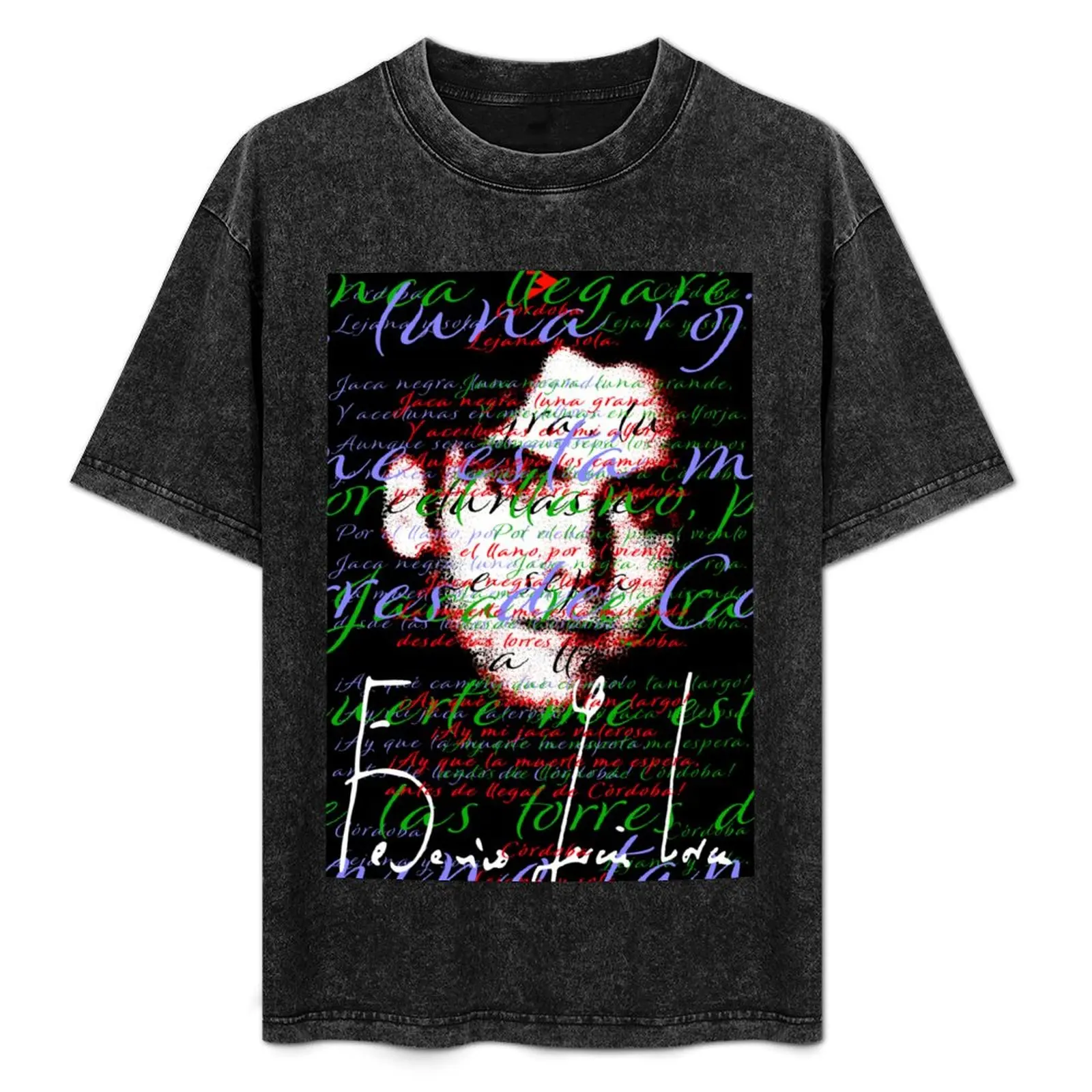 

Federico García Lorca - Cordoba T-Shirt Trendy Pattern T-Shirt for Men