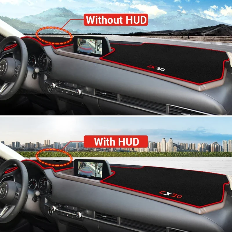 Car Dashboard Cover Avoid Light Pads Sun Shade Mats Interior Accessories For Mazda CX-30 CX30 CX 30 DM 2019 2020 2021 2022 2023