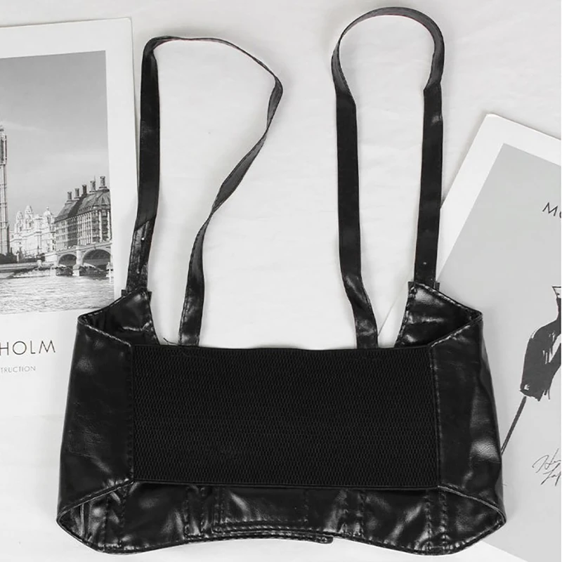 Женский сексуальный кожаный эластичный широкий пояс с осами, корсет под грудью