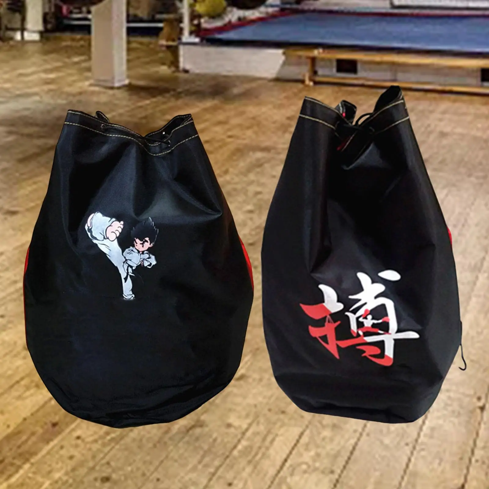 Mochila de boxeo portátil, tela Oxford duradera, artes marciales de gran capacidad